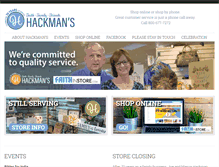 Tablet Screenshot of hackmans.com